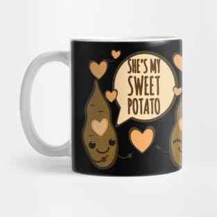 She's My Sweet Potato I Yam Shirts - Couples Thanksgiving- Funny Thanksgiving Friend Shirts - Best Friend Shirts - Husband Wife Tees Mug